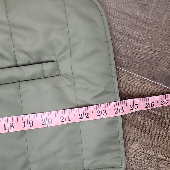 Frye Hunter Green Quilted Bomber Jacket, size Medium - Picture 8 of 9